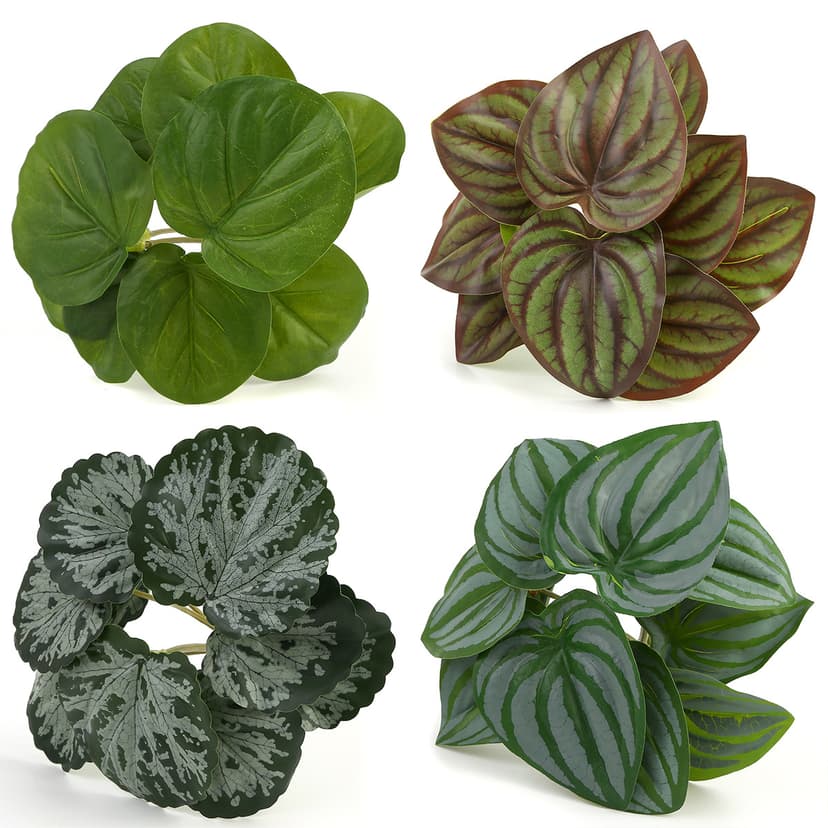 Small Artificial Plants, Green Potted Plants, Desktop Ornaments, Pet Breeding Box, Sand Table Model, Flower Arrangement, Leaves, Monstera Leaves