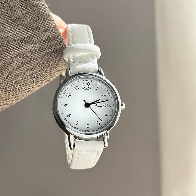 Exam-Specific Watch for Female Middle and High School Students, Cute Cartoon Design, High Aesthetic Value, ins Style, Simple and Elegant, Forest Style