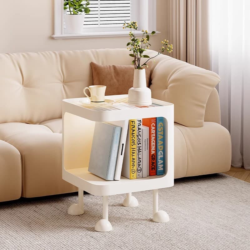Bedside table For Home bedroom Minimalist modern small cream style side table creative bedside rack simple storage cabinet