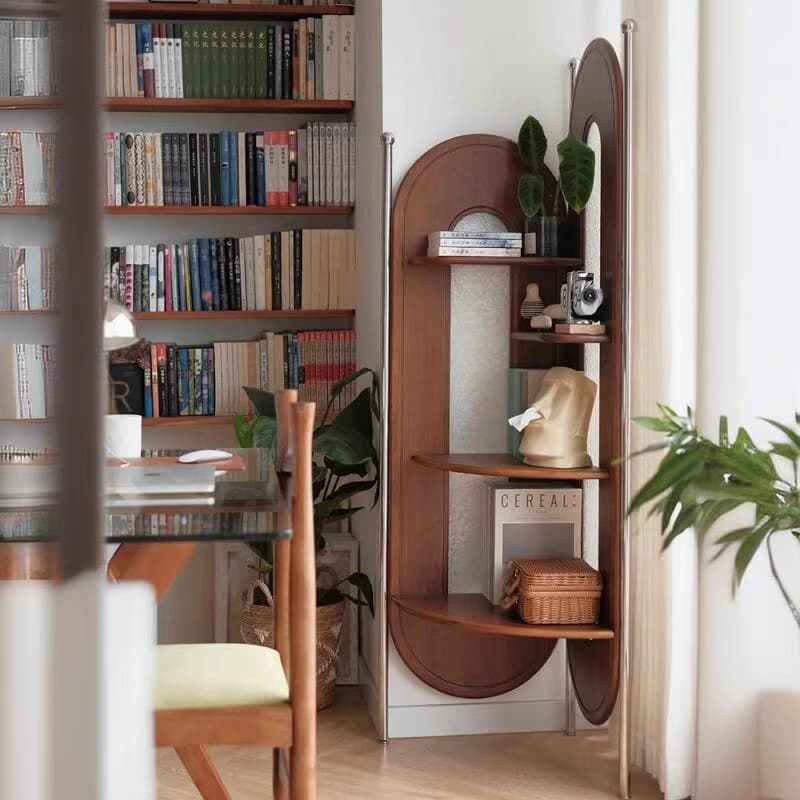 Bookshelf kids Picture Book Rack For Home Antique Floor Bookcase Solid Wood Storage Rack 2025 New arrival Living Room Display Rack