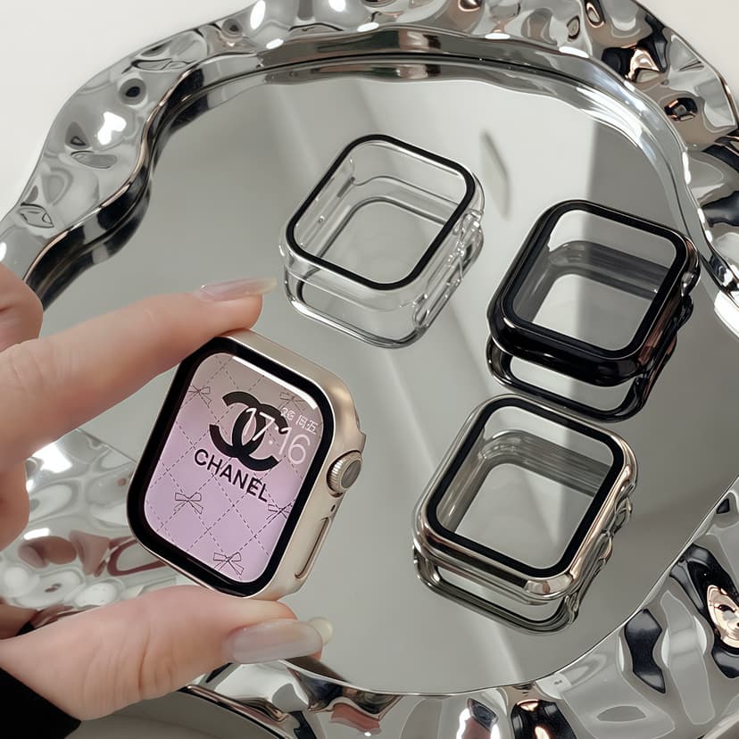 Suitable for iWatch Apple Watch S10 Protective Case Film Integrated Case Applewatch Tempered Film Anti-Drop and Scratch-Resistant