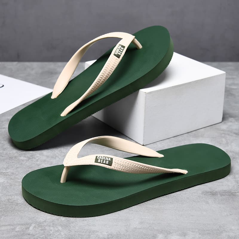 Men's Flip-Flops for Summer, Non-Slip, Suitable for Outdoor Wear, 2025 New Model, Soft-Soled, Casual Vietnamese Rubber Thong Sandals for Men