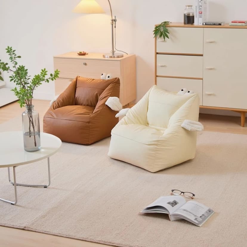 Bed Backrest Chair Reading Corner Small Sofa Lazy Chair Bean Bag Sedentary Tatami Chair Living Room Single Person