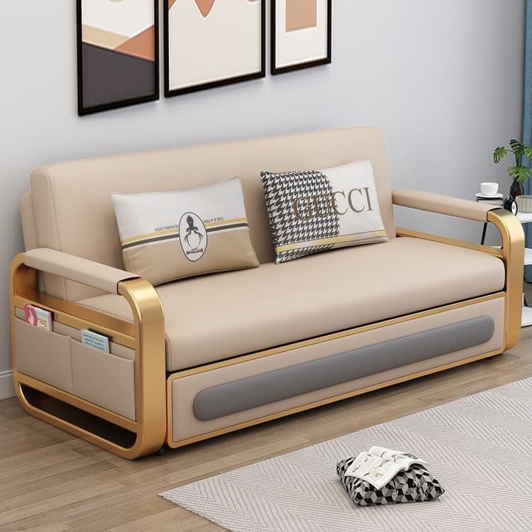 Genji Muyu Sofa Bed Dual-purpose Accessible Luxury Technology Cloth Foldable Multi-functional Living Room Small Apartment Telescopic Push-pull Real