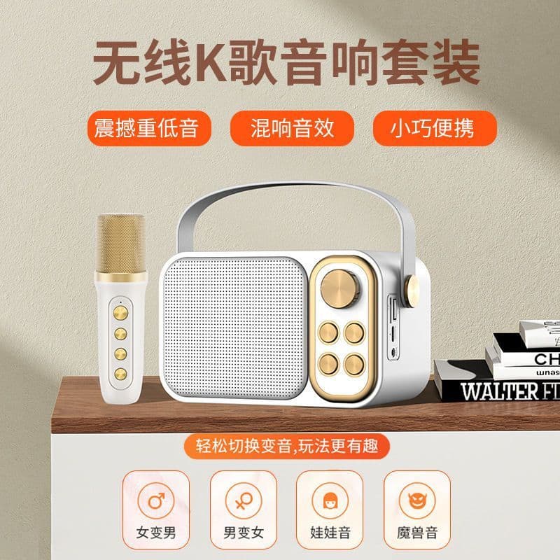 Ys103 Mini Microphone Plug-In Speaker Portable Wireless Laptop Audio Karaoke Set Music