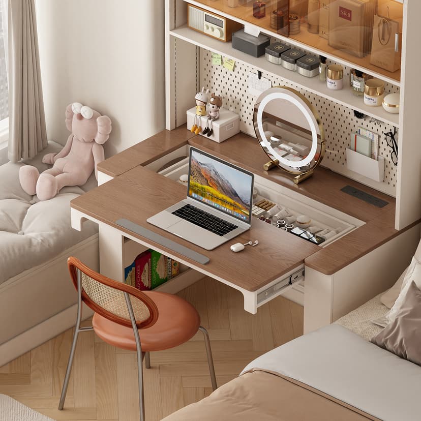 Designer Workbench Solid Wood Desk For Home Bedroom Study Table Modern Minimalist Office Desk Writing Desk Rack