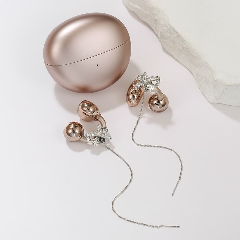 Full Diamond Deciduous Knot Ear Wire Earphone Clip Accessories Suitable for freeclip2 Ear Clip Clip Drill Buckle Accessories