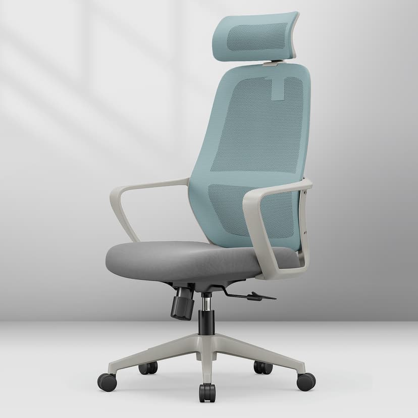 Getai Computer Chair Home Conference Office Chair Adjustable Swivel Chair Staff Study Seat Ergonomic Backrest Chair