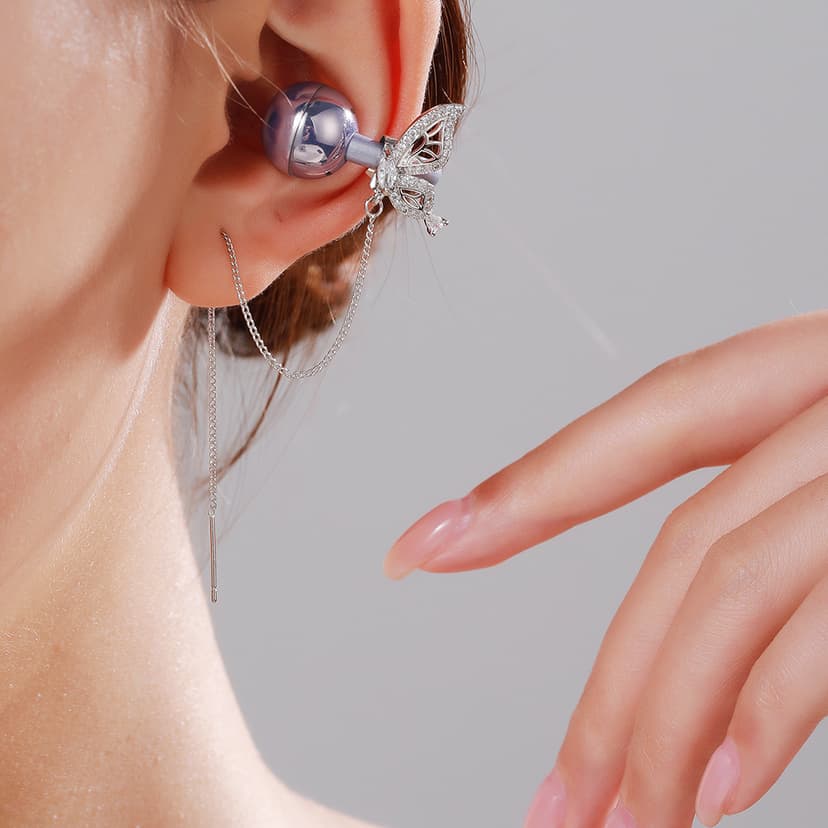 Suitable for freeclip Headset Drill Buckle Ear Line Clip Fashion All-match Headset Drill Buckle Original Niche style Accessible Luxury Women