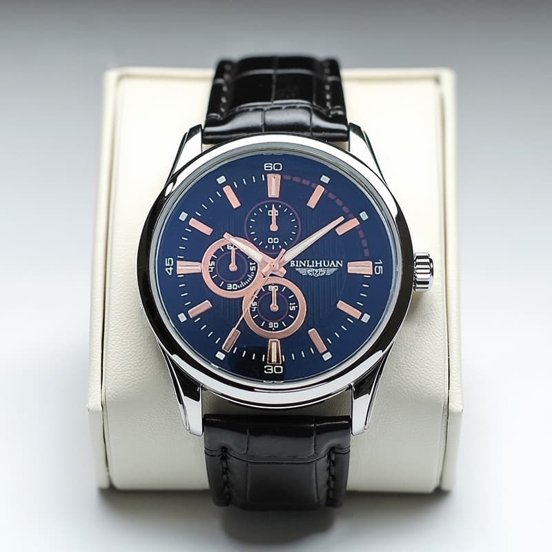 Binlihuan Genuine Domestic Watch for Men, Trendy, Waterproof, Simple, High-End, Fashionable, Korean Style, Business