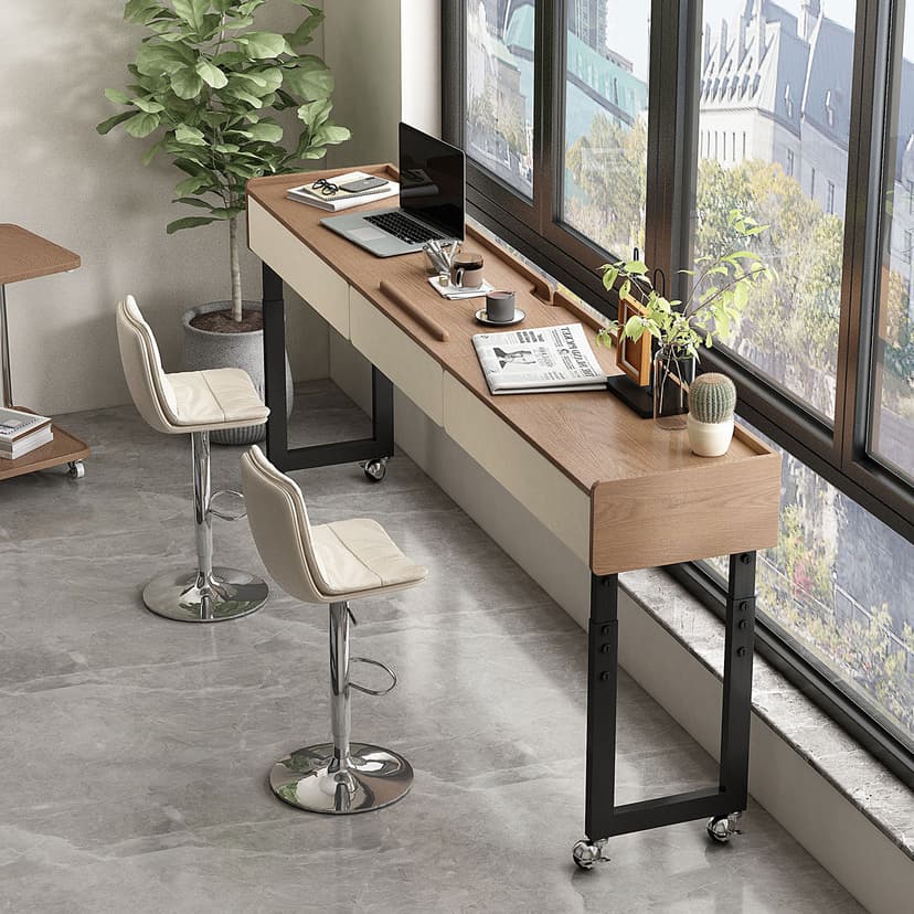 Long Table Accessible Luxury Fancy Movable and Liftable Writing Desk Suitable for Balcony Table For Home Desk