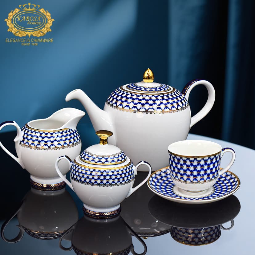 Chinese Jingdezhen White Jade Porcelain Teapot, High-End Exquisite Afternoon Tea Set, Housewarming Gift, Coffee Cup and Saucer