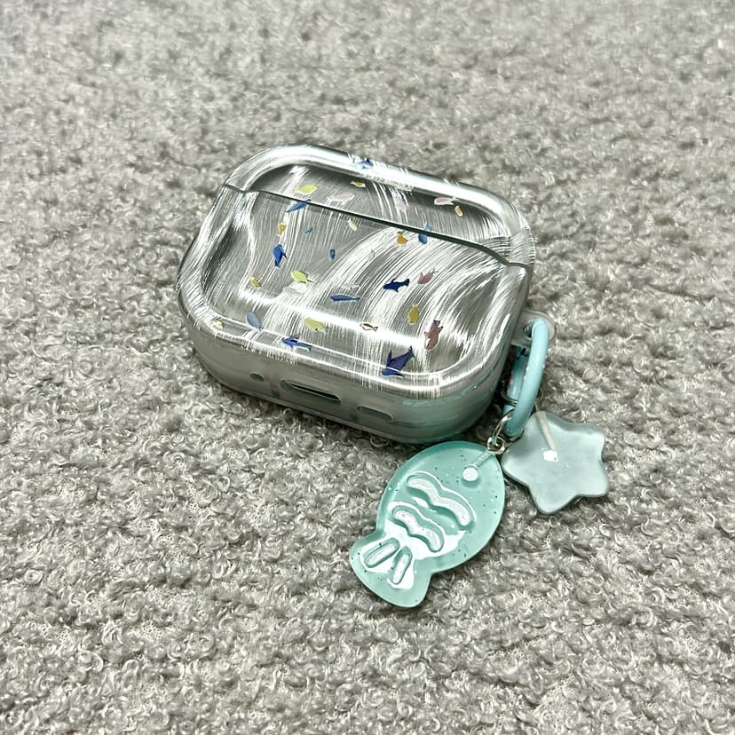 Small Fish Suitable for AirPods Pro 3 Protective Case, AirPods 4 Protective Case, Apple Earphone Protective Case, AirPods Pro 2Nd Generation Earphone Case, 3Rd and 4Th Generation AirPods 3 Bluetooth Earphone Case
