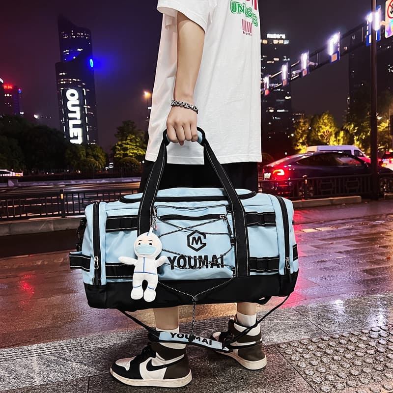 Youmai China Large-Capacity Waterproof Short-Distance Travel Bag with Shoe Compartment, Dry and Wet Separation Gym Bag, Business Trip Travel Bag