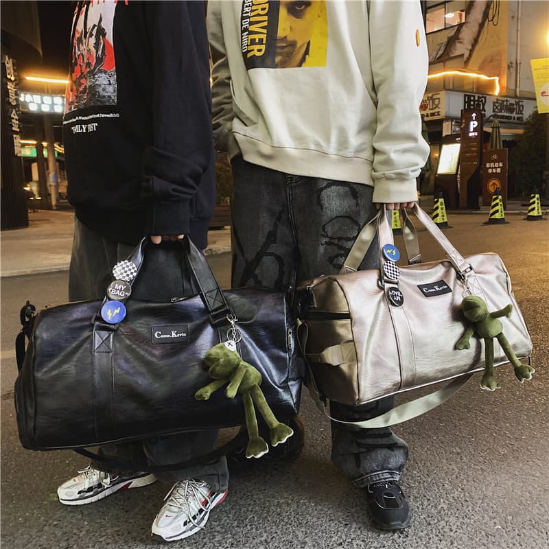 Dry and Wet Separation Gym Bag, Shoulder Carry Luggage Bag, Large Capacity Luggage Bag, Short-Distance Business Trip Travel Bag for Men and Women