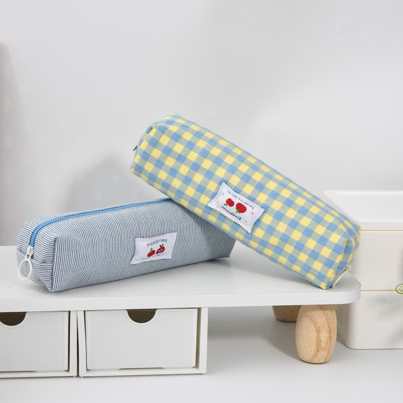 Korean-Style High-Appearance-Value Ins-Style Pencil Case with Large Capacity for Primary and Secondary School Students, Compact and Portable Stationery Storage Bag