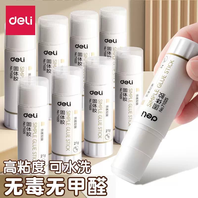 Deli Glue Stick Solid Glue High Viscosity 9g 21g Stick Glue for Students Children Kindergarten Craft Glue Washable