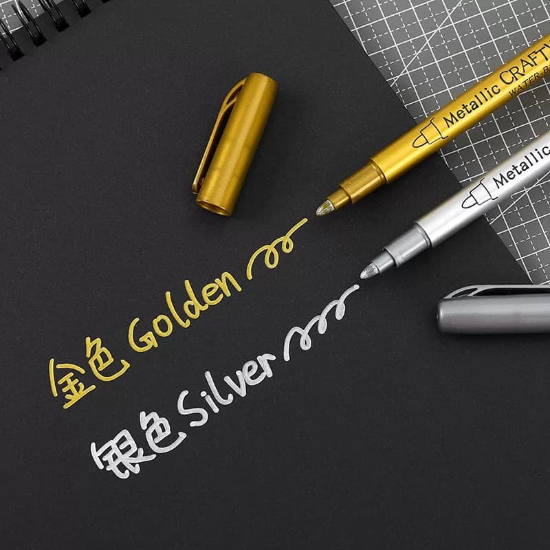 Gold Paint Pen, Silver Photo Paper, Photo Album, DIY Black Card Paper, Wax Seal Stamp, Highlighter Pen, Signature Marker Pen