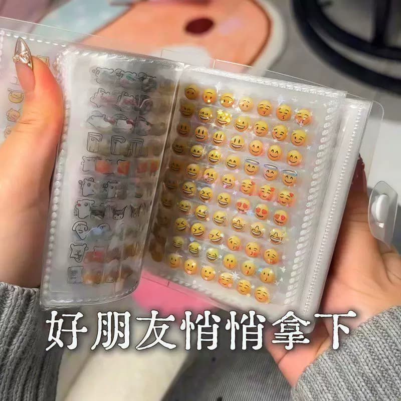 Mini Sticker Storage Book, Small Stickers, Laser Star Stickers, Journal Decoration Stickers, Car Stickers