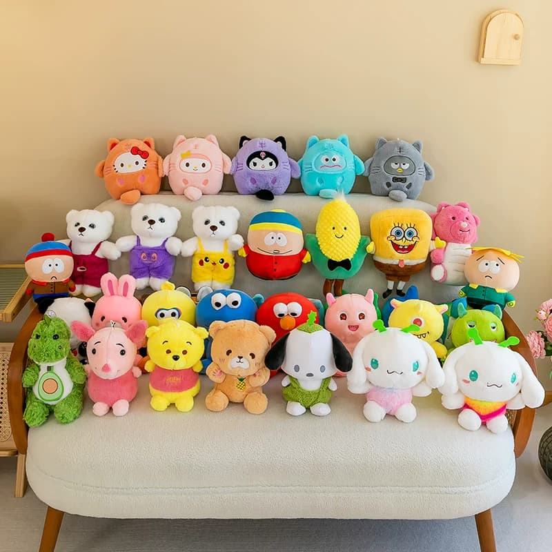 New Claw Machine Eight-Inch Plush Toy for Birthday, Wedding, and Promotional Events, Stuffed Animal Gift