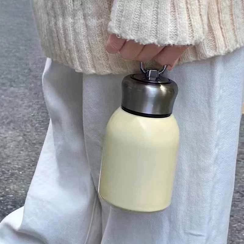316 Compact Chubby Thermos Cup Stainless Steel Chubby Thermos Cup Women's Water Cup Cute Portable Mini Student