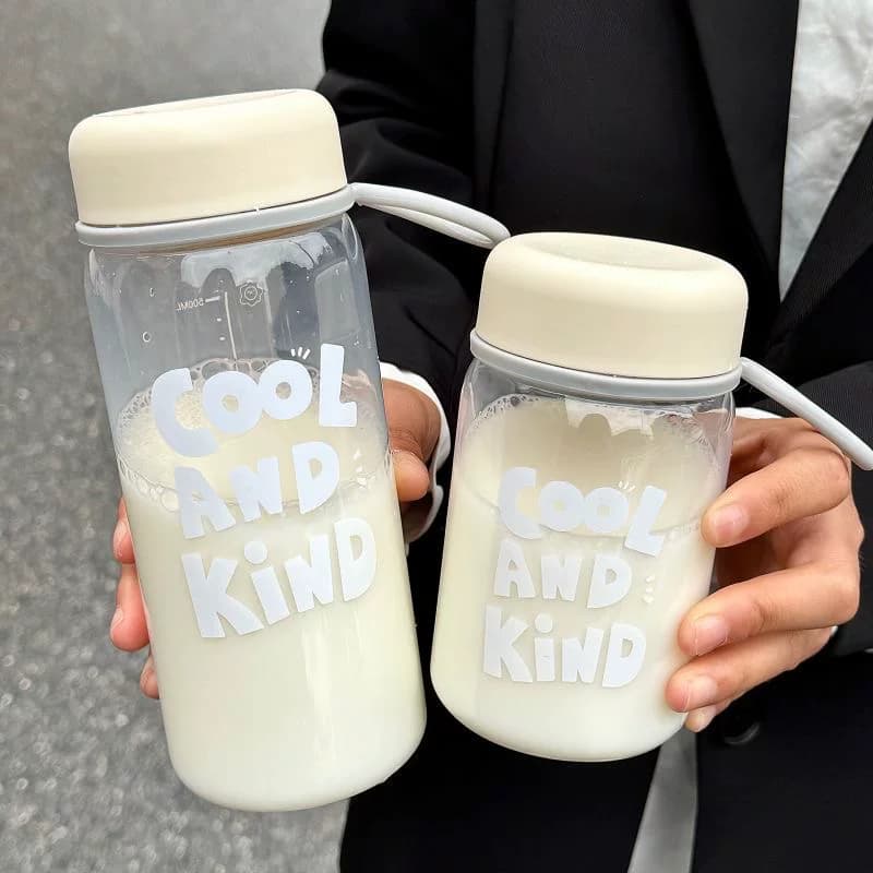 Handy ins High-Quality Plastic Water Cup, Portable, Simple, Large Capacity, High Temperature Resistant, Sports Cup, American Style for Women