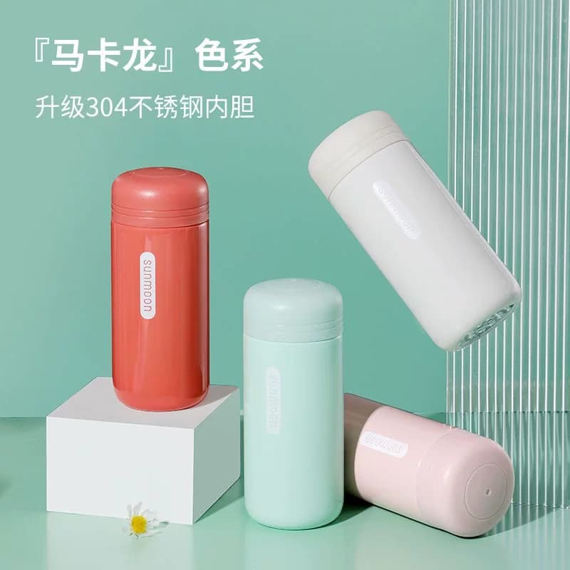 304 Stainless Steel Mini Thermos Cup, Korean Style, Simple and Stylish, Pocket Cup, Portable and Compact, ins Female Student Water Bottle