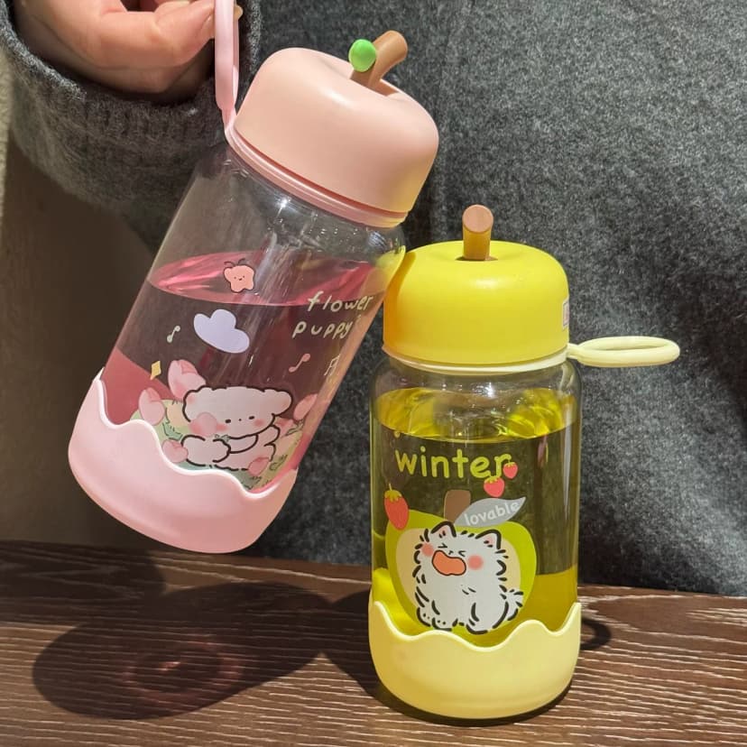 Trendy and Stylish Plastic Cup for Outdoor Use, Portable and Simple, Suitable for Students and Girls, Direct Drinking Cup, High Temperature Resistant