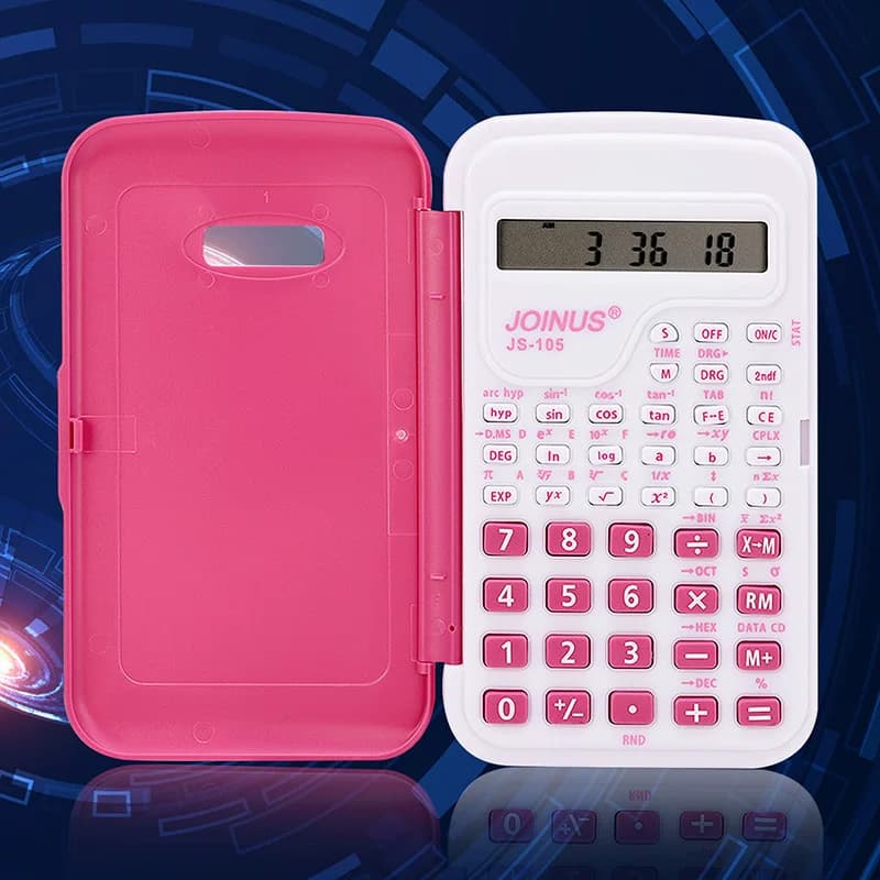 Zhongcheng Js105 Calculator, Flip-Top Colorful Small Portable Folding Calculator, Compact and Easy to Carry