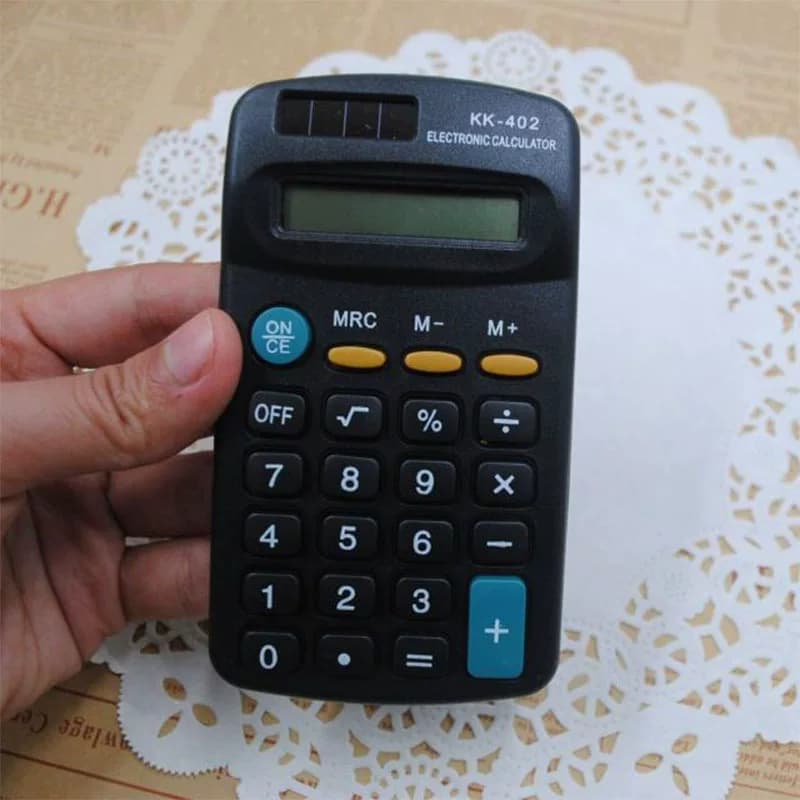 New Product Kk402 Handheld Gift Calculator with 8-Digit Display, Mini Portable Student Pocket Calculator