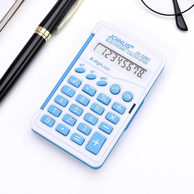 Zhongcheng Js328 Calculator Flip-Top Colorful Small Portable Folding Calculator Compact and Easy to Carry