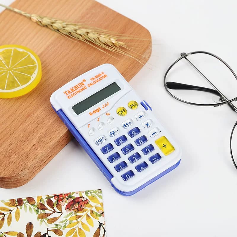New Product Hot-Selling at the Counter: Flip-Top Mini 8-Digit Colorful Ts328A Portable Student-Specific Gift Calculator