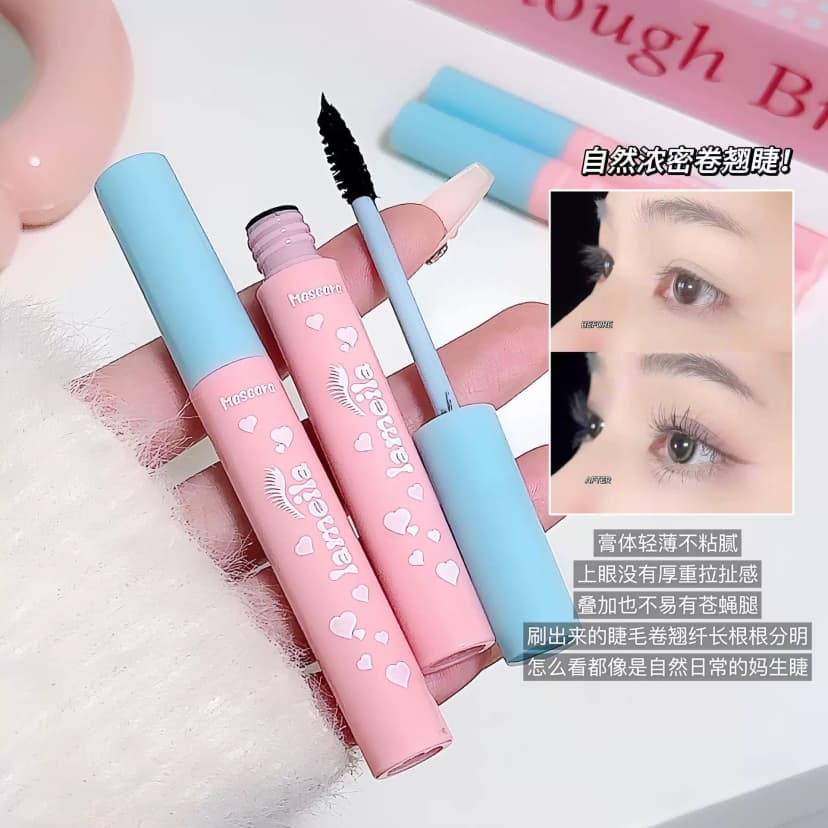 Eyelash Primer for Women, Waterproof, Long-Lasting, Natural Curling, Non-Smudging, Non-Removing Makeup Setting Liquid, Fine Brush Head, Genuine Product for Students