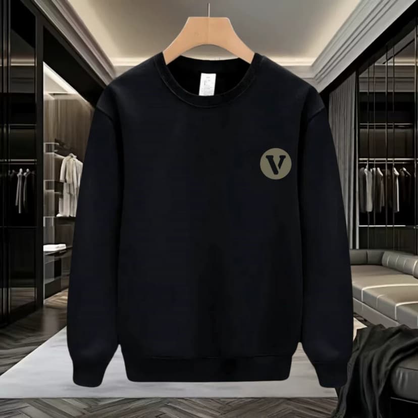 Clearance of Export Surplus: Men's Trendy Brand Sweatshirt, Autumn and Winter, Loose Fit, Casual, Fleece-Lined, Thickened, Long-Sleeved Jacket