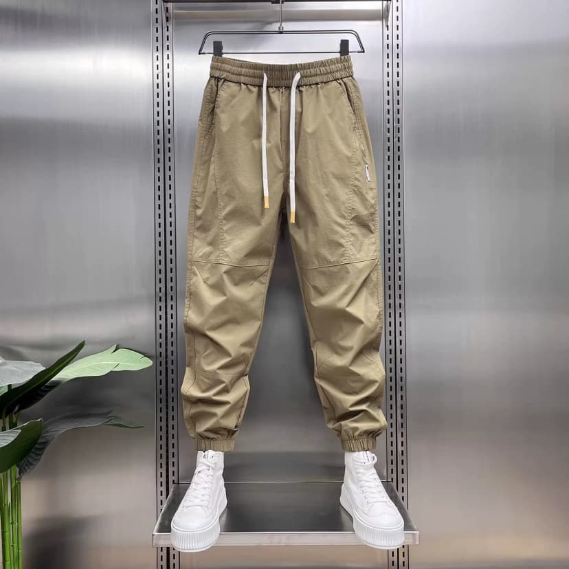 Summer Fashion New Casual Pants Men's Breathable Trendy Cargo Pants Jogger Versatile Simple Solid Color Harem Pants