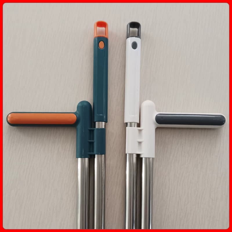Broom and Dustpan with Thickened Plastic Handle, Extended Handle Accessories, No Bending, 19mm 22mm Stainless Steel Threaded Rod