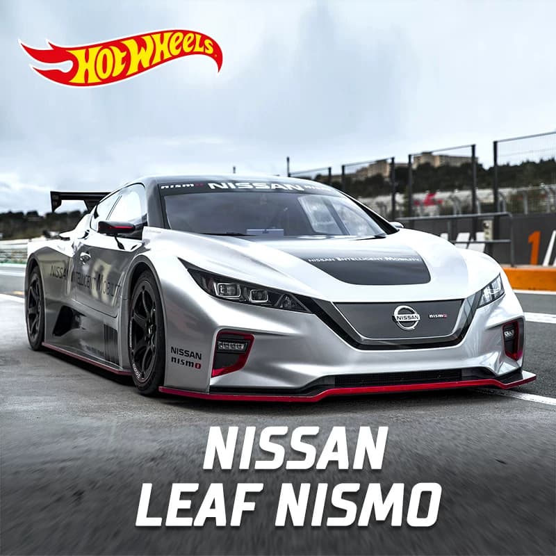 Hot Wheels Alloy Sports Car Nissan Leaf Nismo Rc_02 Second-Generation Simulation Toy Car Model
