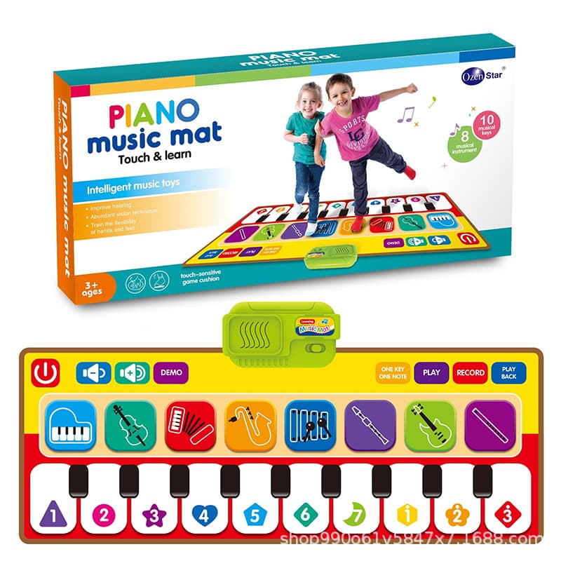 Xinlibao children's piano blanket fiber pedal carpet piano multi-size infant parent-child interactive toys