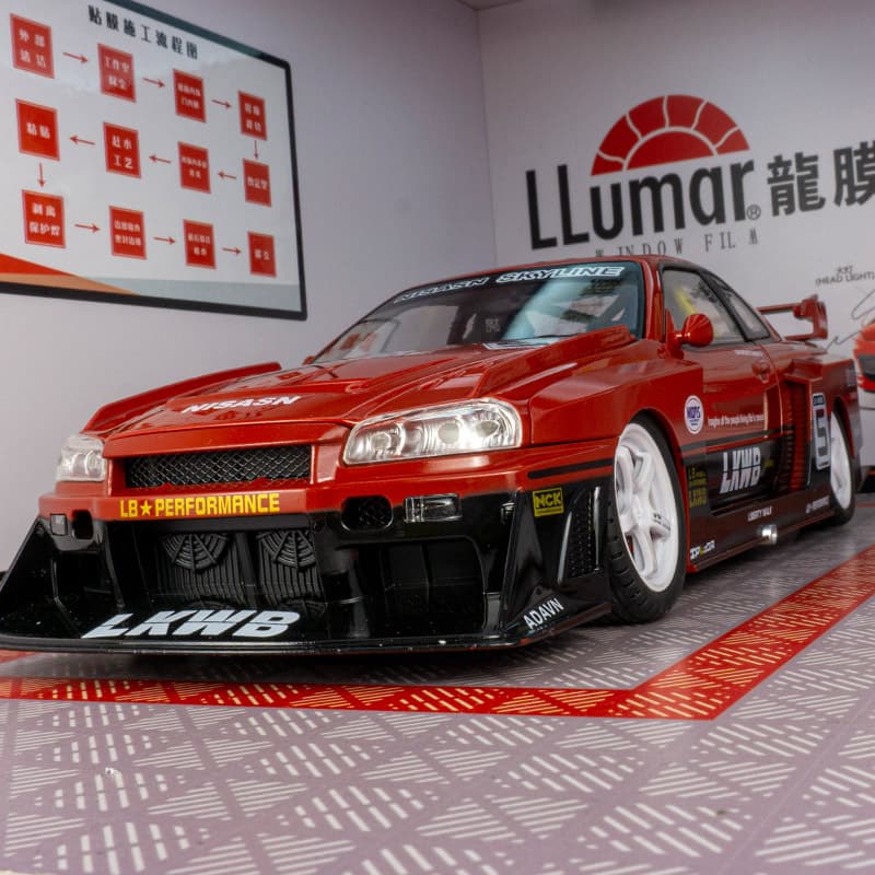 Jinlifang 1901-461 Artificial Gt Track Version-R34 Alloy Car Model Sound and Light Toy Car Wholesale