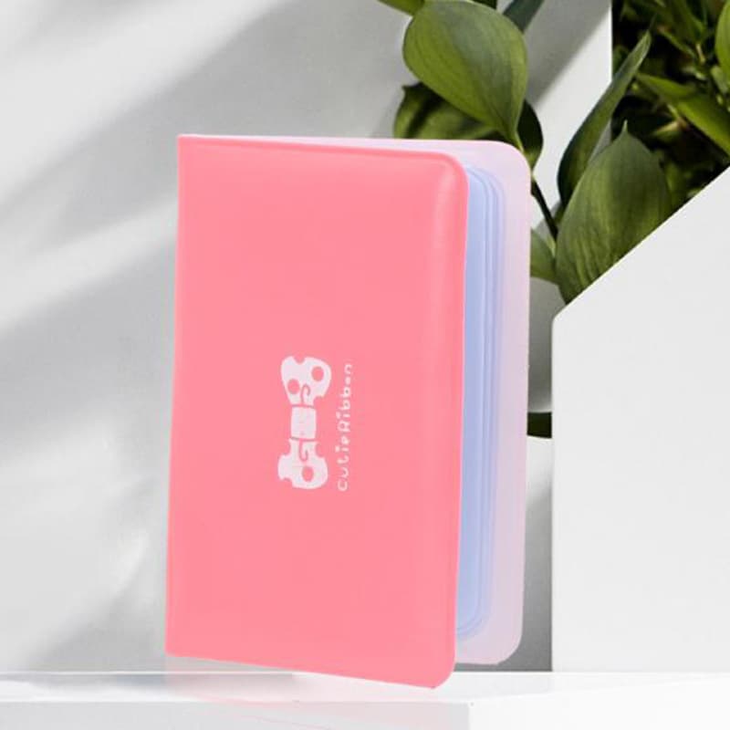 [Single Shot Will Not Be Shipped] Korean Style Cute Cartoon Card Holder 12-Bit Pu Card Holder Silk Scarf Gift Gift Bag