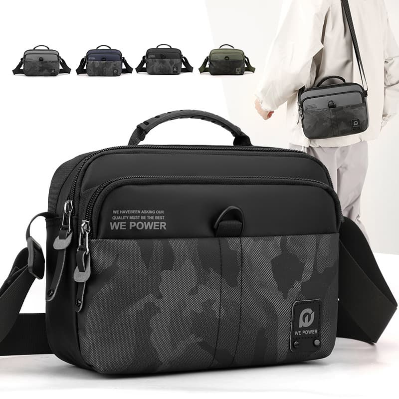 WEPOWER new cross-border Men's shoulder bag casual multi-functional waist bag Nylon Business Men's messenger bag