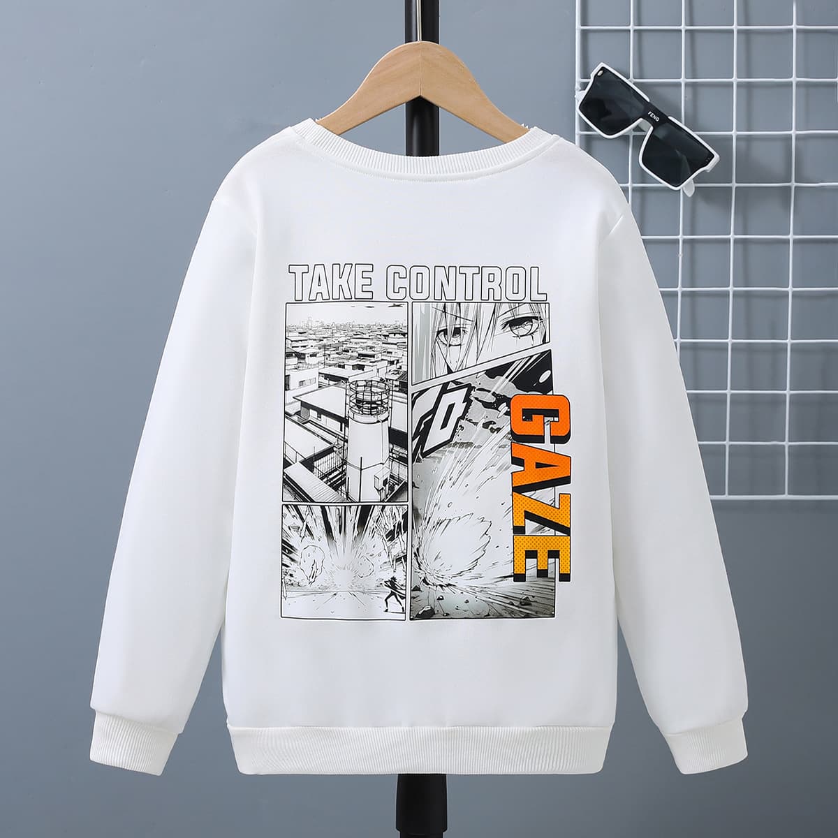 Children's Sweatshirts 2024 Spring Export Casual Custom Cartoon Printing (Can Be Customized with Pictures) Boys' Tops