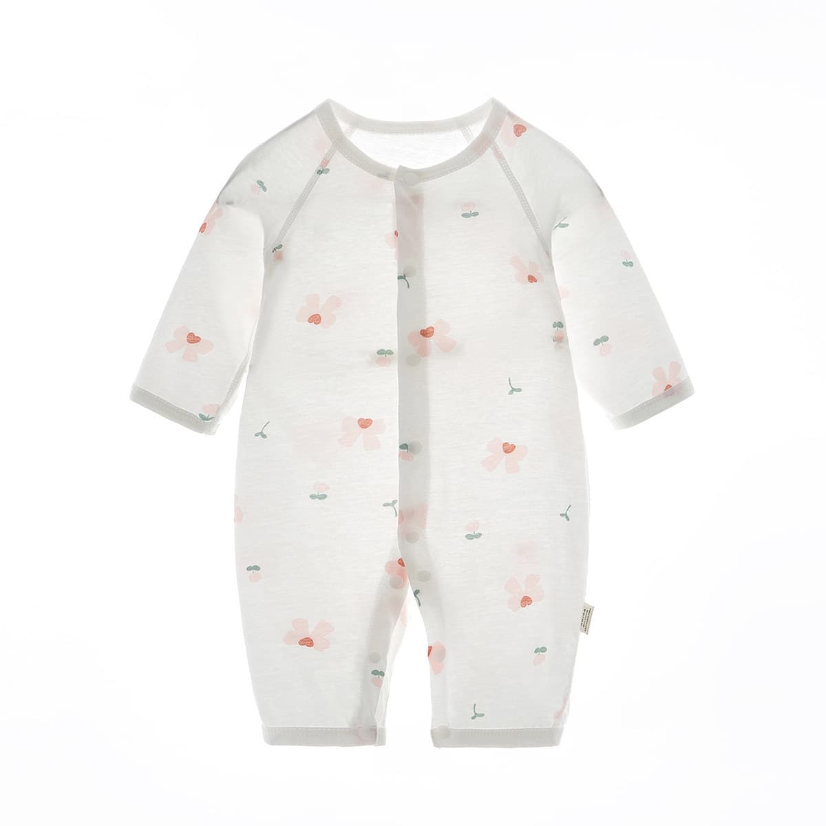 Baby Summer Air-conditioning Clothing Jompsuit Summer Clothing for Boys and Babies and Women Harper Newborn Children's Pure Cotton Pajamas Thin Long Sleeve