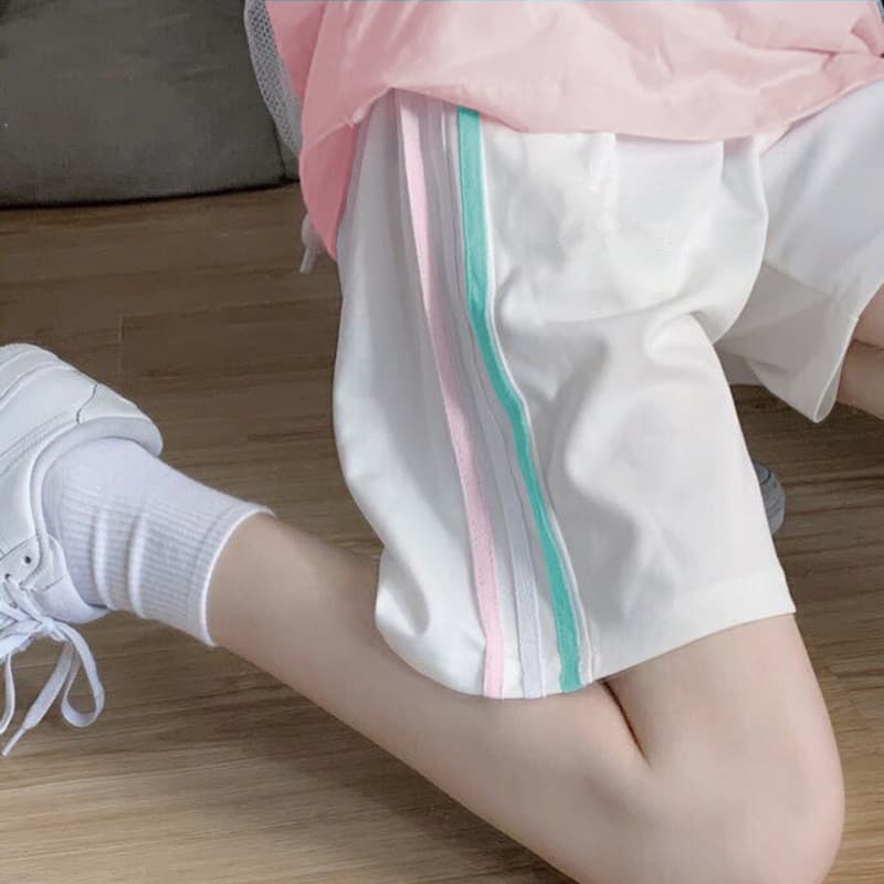 9010# Girls' Sports Shorts Summer New Children's Five-point Pants Thin Summer Mid-length Pants Women's Big Children's Outer Wear Fashionable