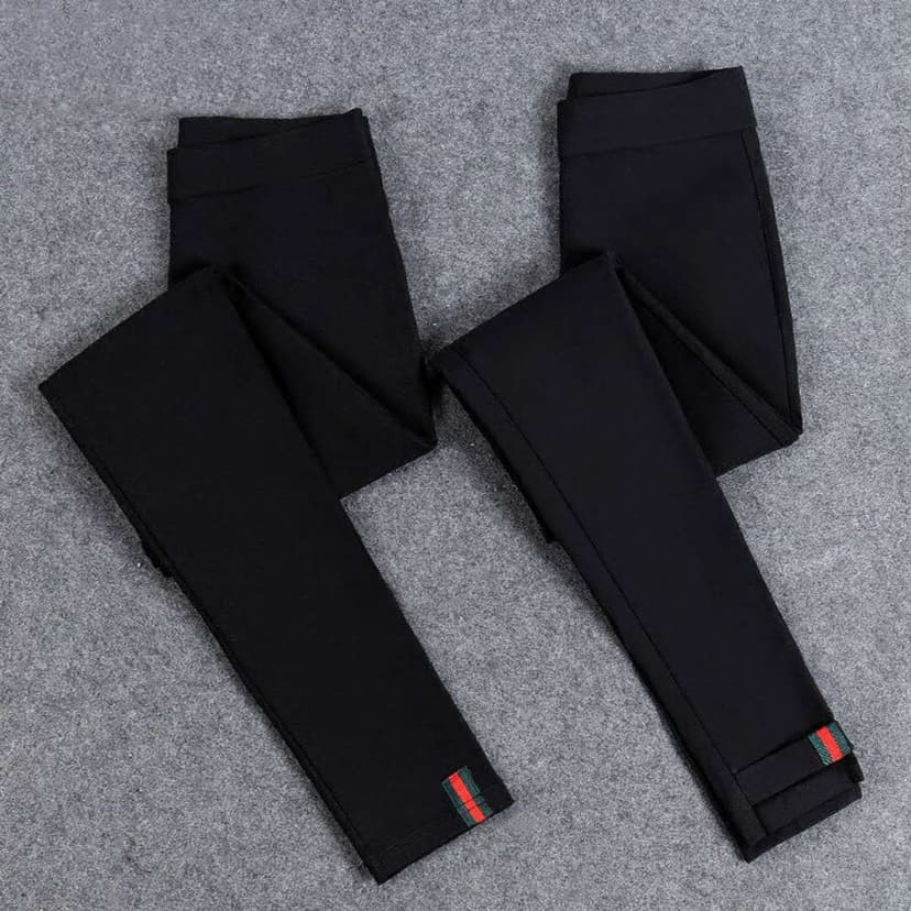 Black Plus-Size Pencil Pants for Spring 2019, Korean Style, Breathable, Suitable for Students, Trendy Cropped Pants for Outerwear
