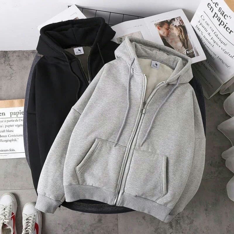 Japanese-Style Zipper Sweatshirt for Men, Hong Kong Style Early Autumn Trendy Cardigan Top, Korean Version Trendy Loose Versatile Casual Jacket
