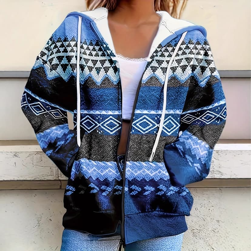 Independent Station New Jacket Women's European and American Spring and Autumn Loose Outer Wear Small All-match Vintage Printed Jacket
