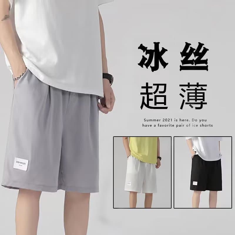 Summer Thin Ice Silk American Trendy Brand Loose Casual Basketball Shorts Five-Point Casual Sports Pants Men's Shorts