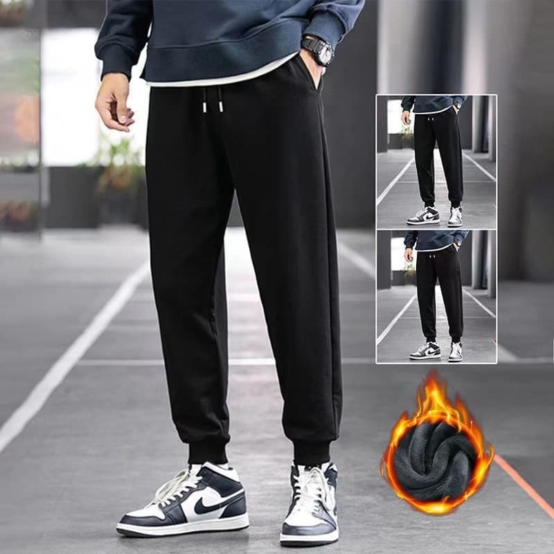Autumn and Winter Men's Casual Pants Leggings Harlan Men's Pants All-match Trendy Loose Cropped Pants for Young Students