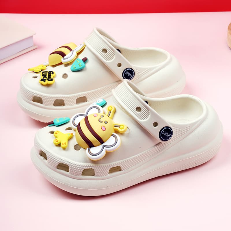 Children's Sandals Summer Indoor Non-Slip Boys and Girls Clogs Kidsren's Baby Cute Outer Wear Baotou Sandals